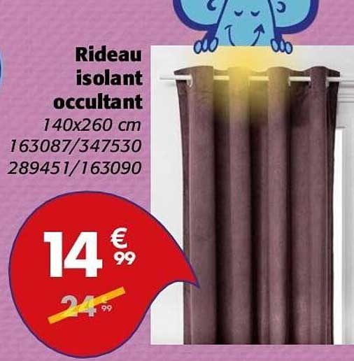 Rideau isolant occultant