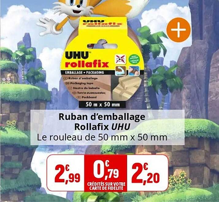 Ruban d'emballage Rollafix UHU