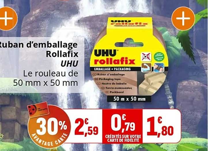 Ruban d'emballage Rollafix UHU