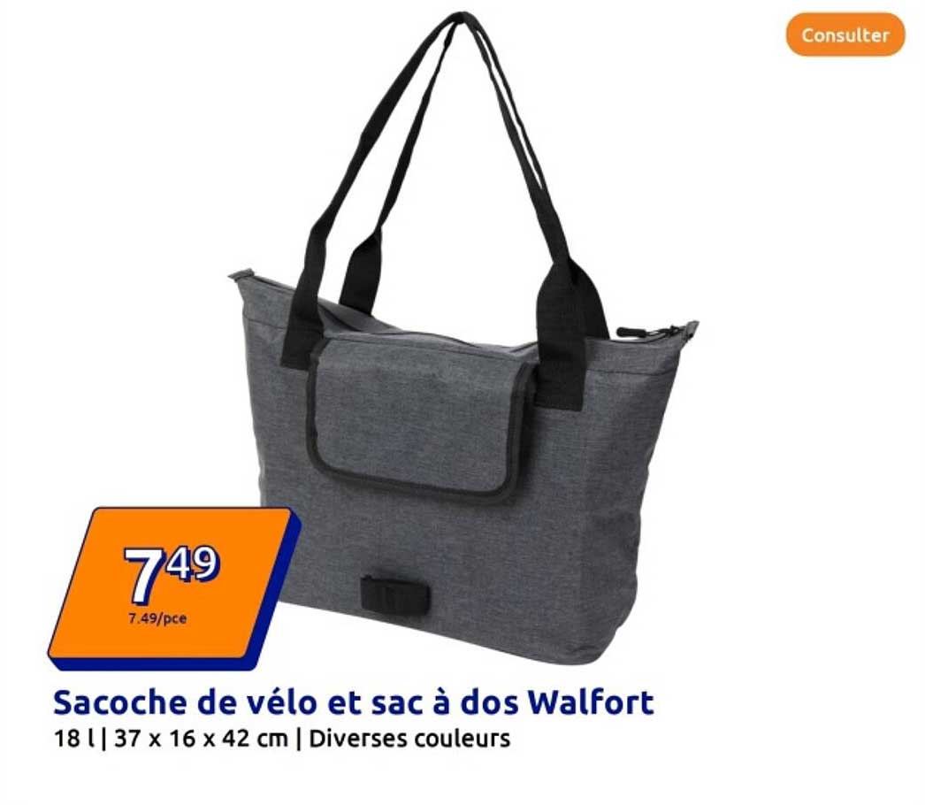 Sacoche de vélo et sac à dos Walfort