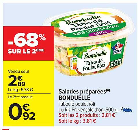 Salades préparées(n) BONDUELLE