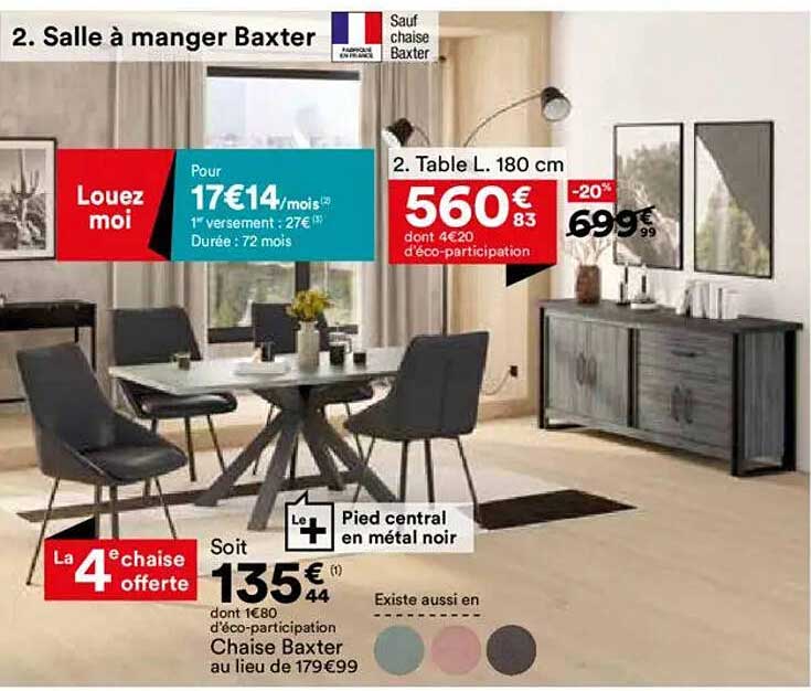 Salle à manger Baxter