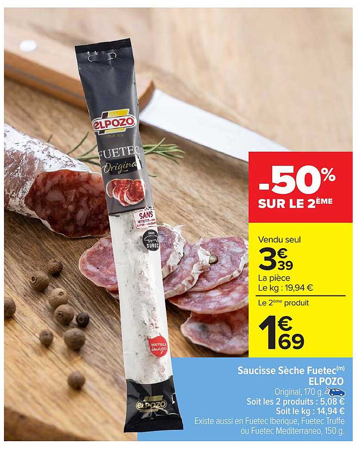 Saucisse Sèche Fuetec(m) ELPoZO