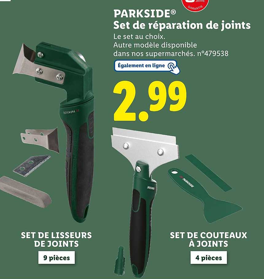 Set de réparation de joints
