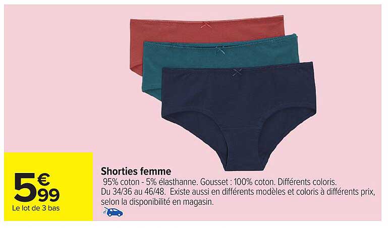 Shorties femme