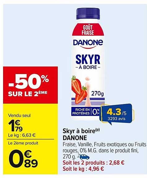 Skyr à boire(DANONE)