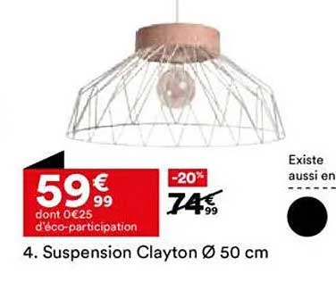 Suspension Clayton Ø 50 cm