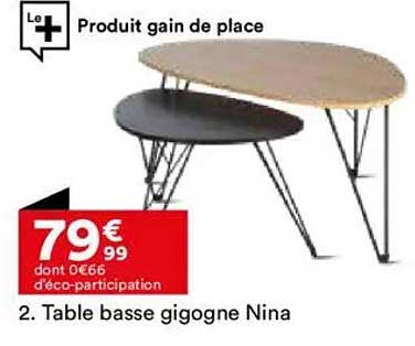 Table basse gigogne Nina