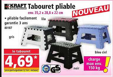 Tabouret pliable