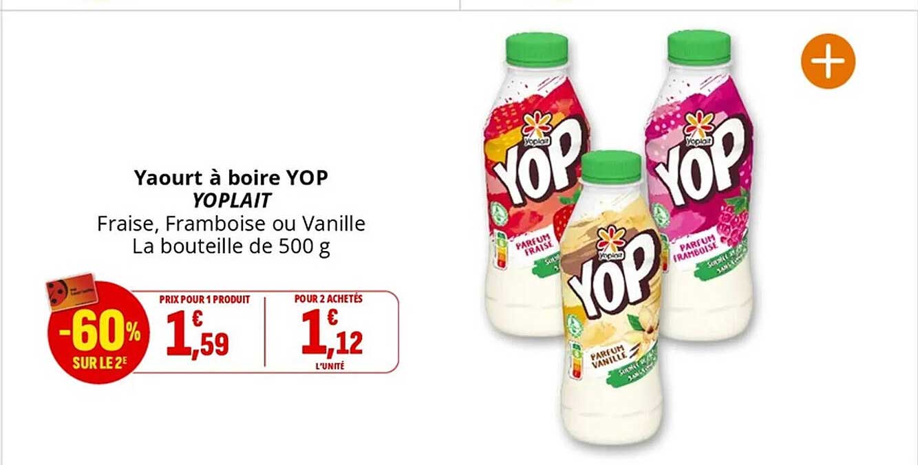 Yaourt à boire YOP YOPLAIT
