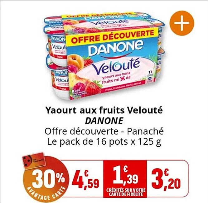 Yaourt aux fruits Velouté DANONE