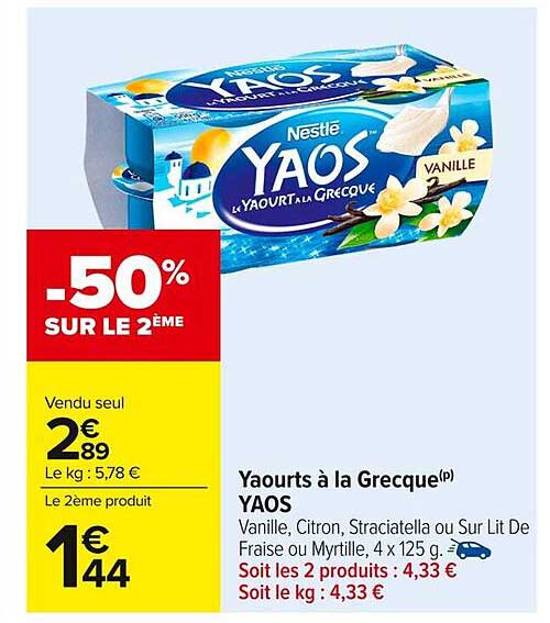 Yaourts à la Grecque(P) YAOS