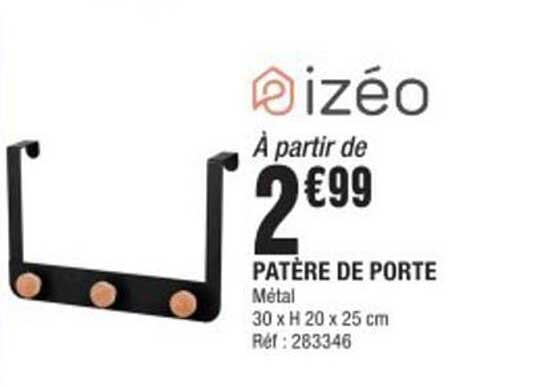 À partir de 2€99 PATÈRE DE PORTE