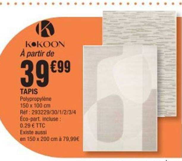 À partir de 39€99 TAPIS