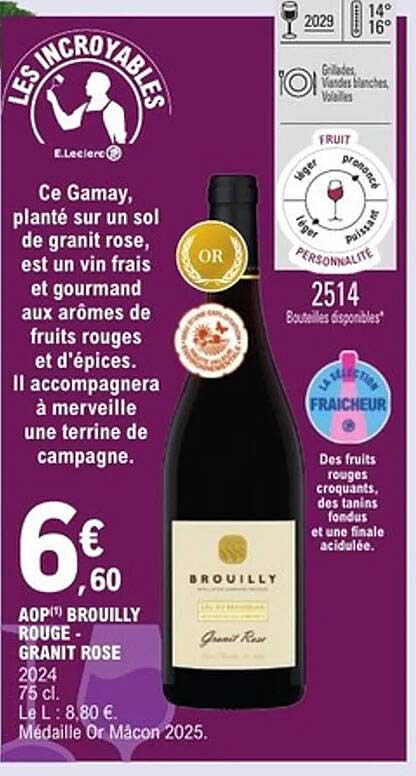 AOP(®) Brouilly Rouge - Granit Rose