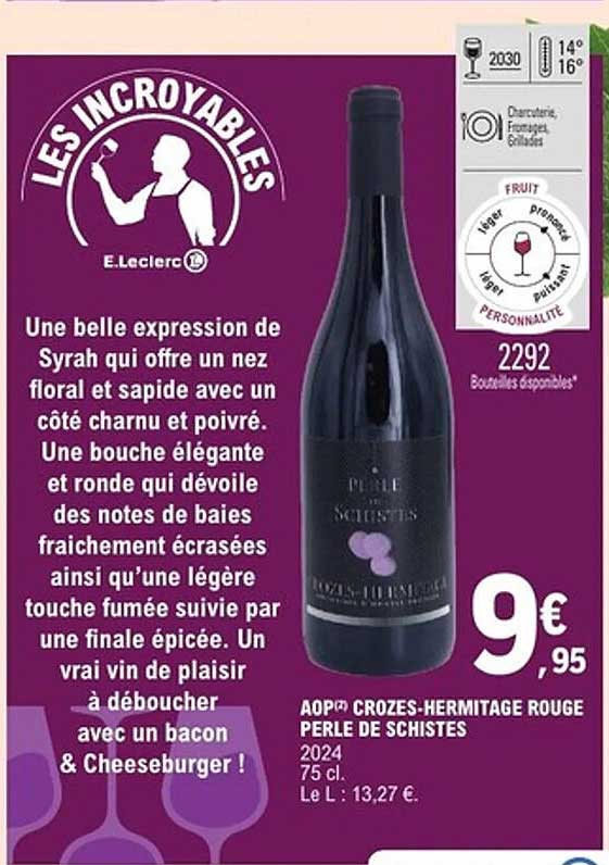 AOP Crozes-Hermitage Rouge Perle de Schistes