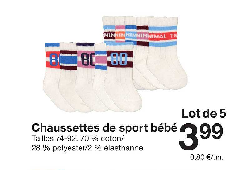 Chaussettes de sport bébé