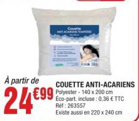 COUETTE ANTI-ACARIENS