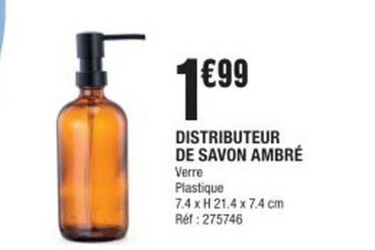 DISTRIBUTEUR DE SAVON AMBRÉ