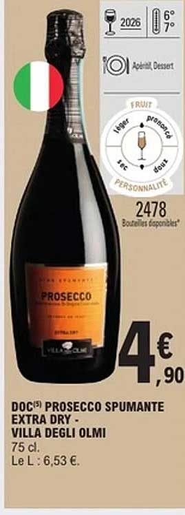 DOC(5) PROSECCO SPUMANTE EXTRA DRY - VILLA DEGLI OLMI