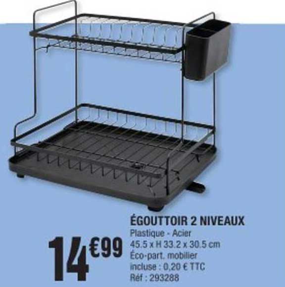 ÉGOUTTOIR 2 NIVEAUX