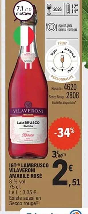 IGT® Lambrusco Vilaveroni Amabile Rosé