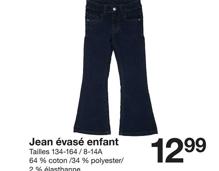 Jean évasé enfant