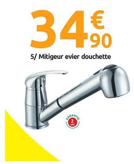 Mitigeur évier douchette