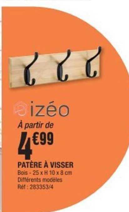 PATÈRE À VISSER