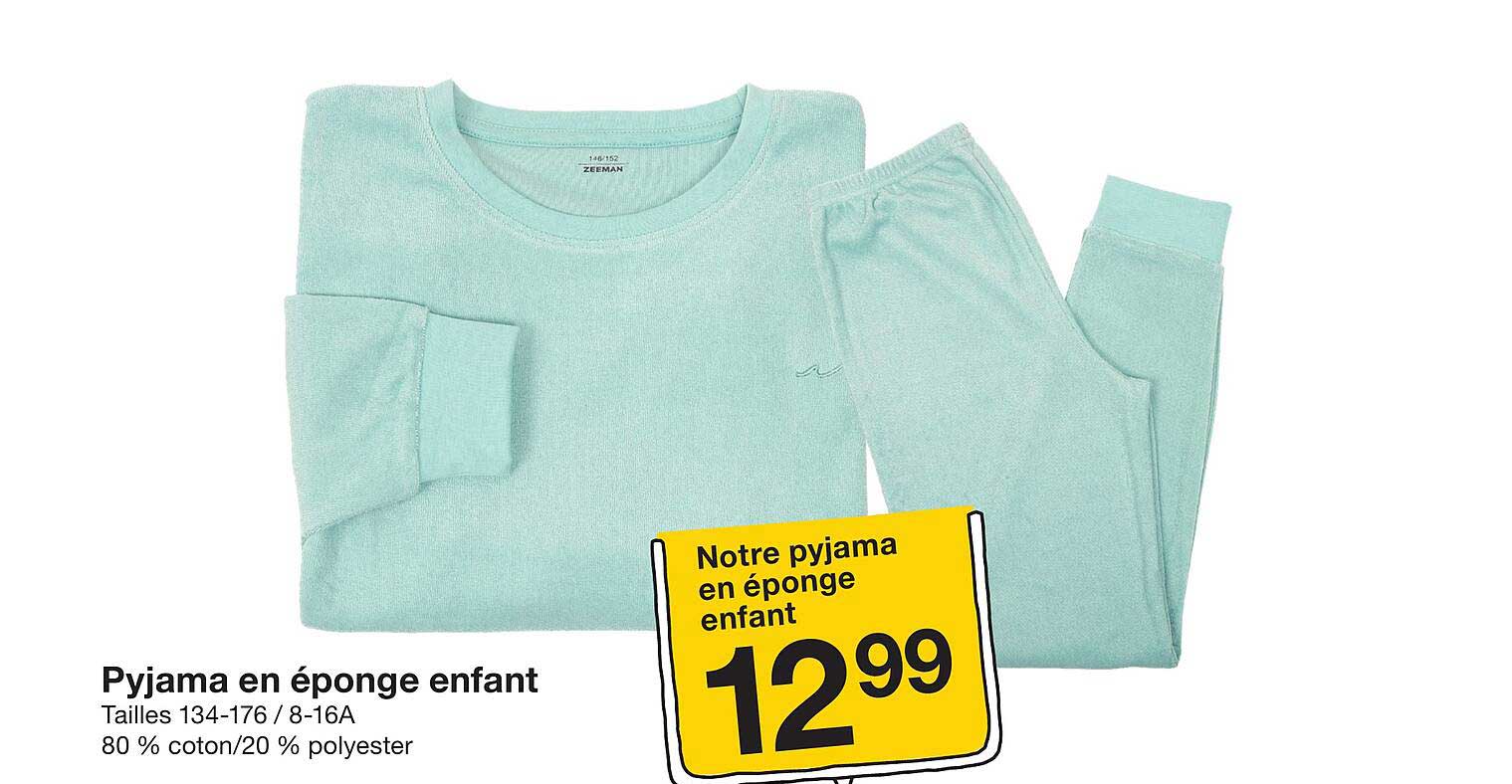 Pyjama en éponge enfant