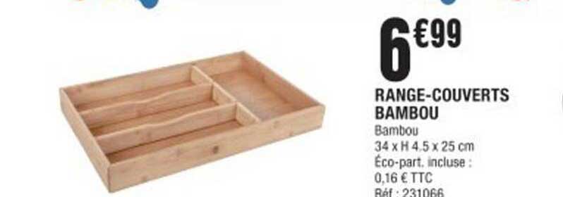 RANGE-COUVERTS BAMBOU