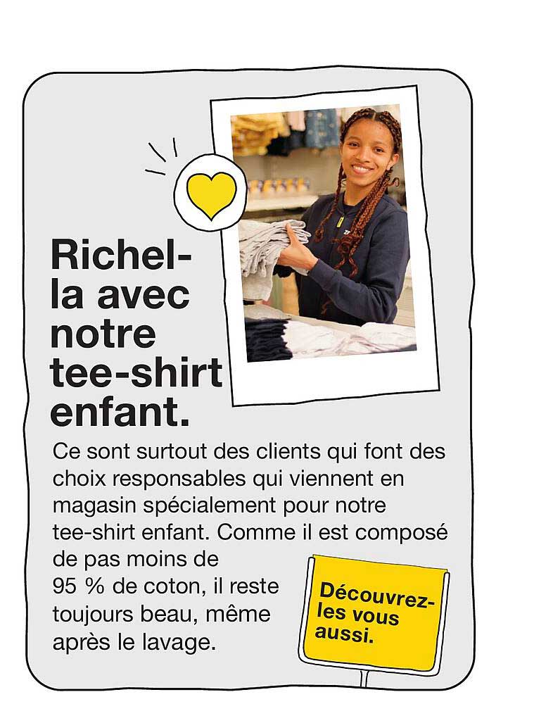 Richel-la avec notre tee-shirt enfant.