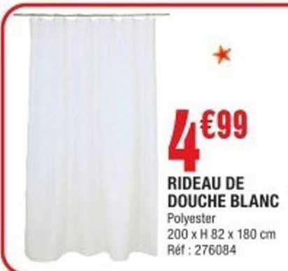 RIDEAU DE DOUCHE BLANC