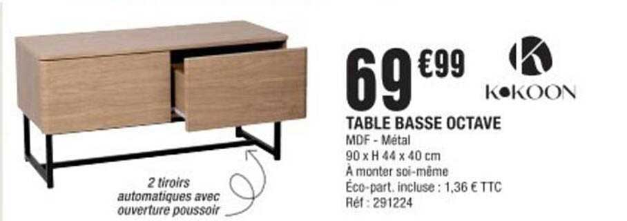 TABLE BASSE OCTAVE