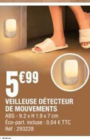 VEILLEUSE DÉTECTEUR DE MOUVEMENTS