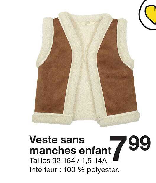 Veste sans manches enfant