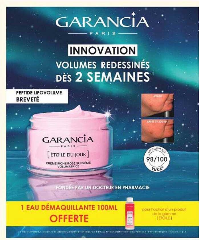 1 EAU DÉMAQUILLANTE 100ML OFFERTE