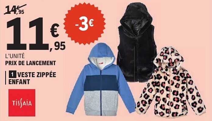 1 VESTE ZIPPEE ENFANT