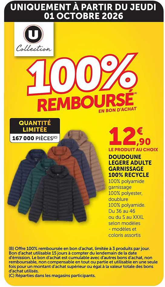 100% REMBOURSÉ EN BON D'ACHAT
