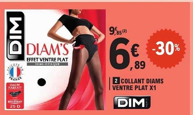 2 COLLANT DIAMS VENTRE PLAT X1
