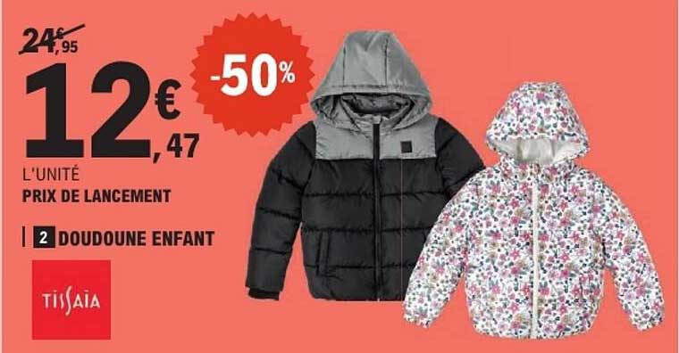 2 DOUDOUNE ENFANT