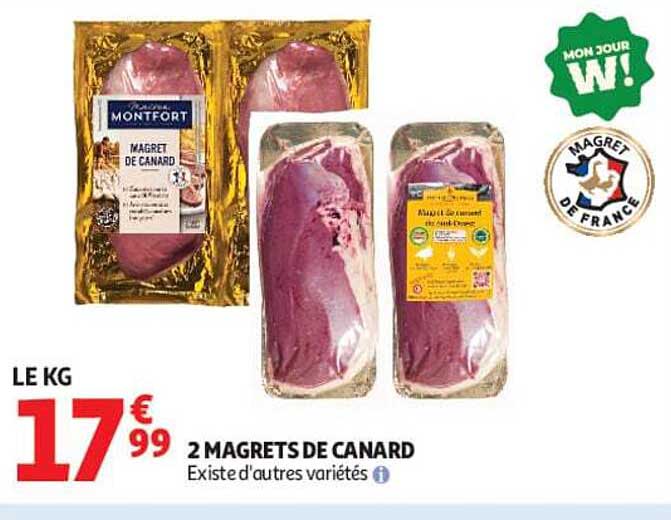 2 MAGRETS DE CANARD