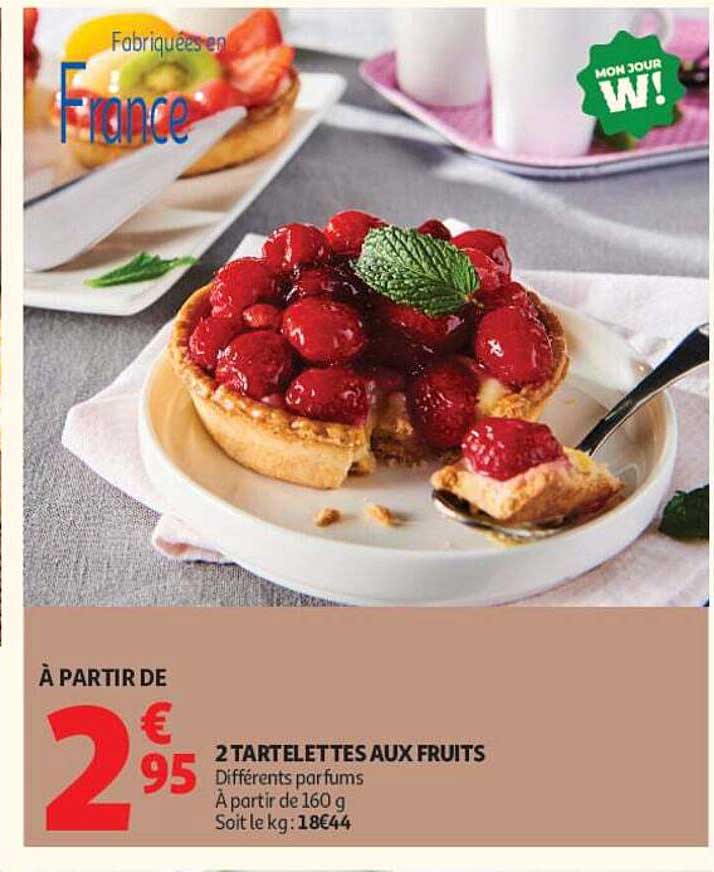 2 TARTELETTES AUX FRUITS