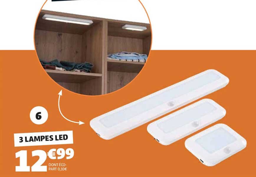 3 LAMPES LED