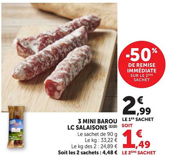 3 MINI BAROU LC SALAISONS (1D)