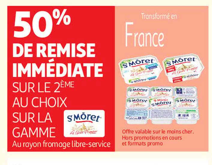 50% DE REMISE IMMÉDIATE SUR LE 2ÈME AU CHOIX SUR LA GAMME