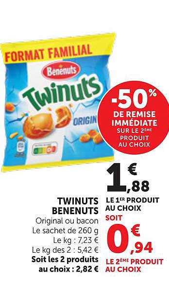 -50% DE REMISE IMMÉDIATE SUR LE 2ÈME PRODUIT AU CHOIX