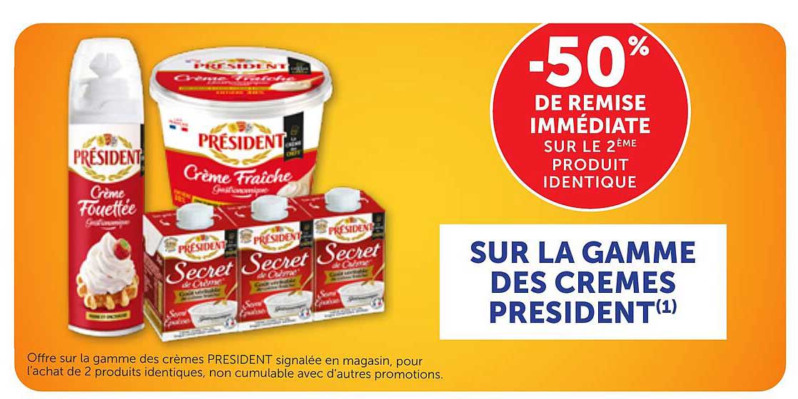 -50% DE REMISE IMMÉDIATE SUR LE 2ÈME PRODUIT IDENTIQUE