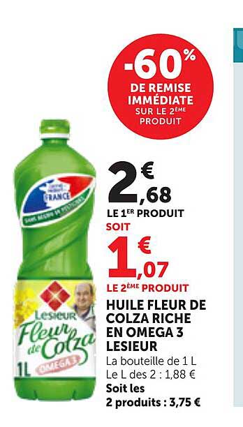 -60% DE REMISE IMMÉDIATE SUR LE 2ÈME PRODUIT