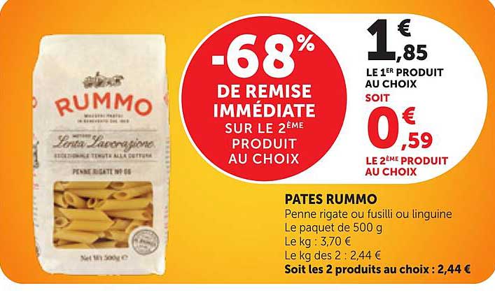 -68% DE REMISE IMMÉDIATE SUR LE 2ÈME PRODUIT AU CHOIX